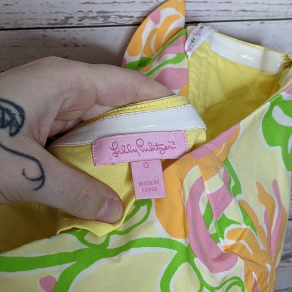 lilly pulitzer • la te dah dahlia floral dress - Picture 2 of 7
